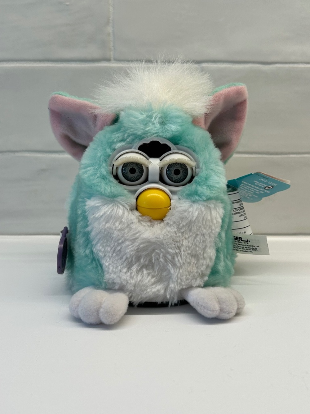 Vintage 1999 Tiger Electronics Mint Green Furby Baby Model 70-940 Tested Works